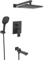 Душевая система встраиваемая Rose R2835H, черный Душевая система встраиваемая Rose R2835H, черный