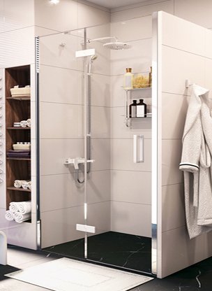 Душевая дверь в нишу WasserKRAFT Aller White 10H05LW 120 см 