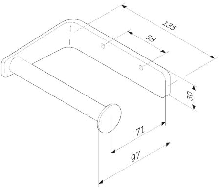 Держатель для туалетной бумаги AM.PM Inspire 2.0 A50A34100 Хром 
