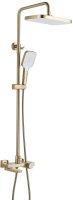 Душевая система с термостатом Rose R1896G, золотой сатин