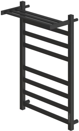 Полотенцесушитель электрический APEXTERMO Terra TR01185BM 800x500 с полкой, черный матовый 