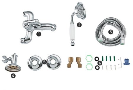 Смеситель для ванны Gappo G88 G3288 Хром 