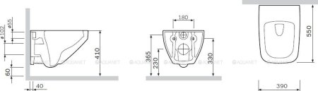 Подвесной унитаз AM.PM Inspire 2.0 C50A1700SC 