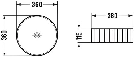 Раковина-чаша Comforty 36 78728 00-00012233 Белая 