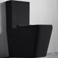Унитаз компакт CeramaLux 2171-1MB Черный матовый с бачком и сиденьем Микролифт Унитаз компакт CeramaLux 2171-1MB Черный матовый с бачком и сиденьем Микролифт