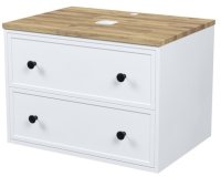 Тумба IDDIS подвесная, со столешницей, 70 см, белый матовый, Torr (TOR70WBi95K)