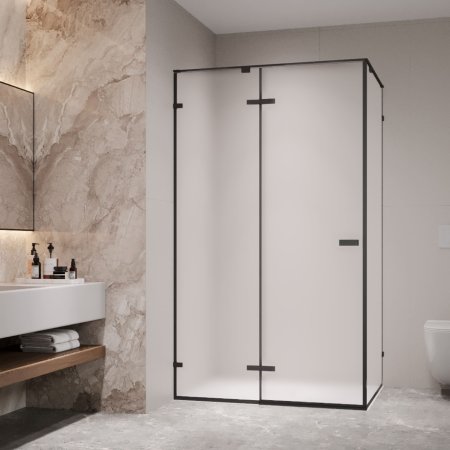 Душевой уголок с распашной дверью на петлях - RGW SV-040B 1200x800 