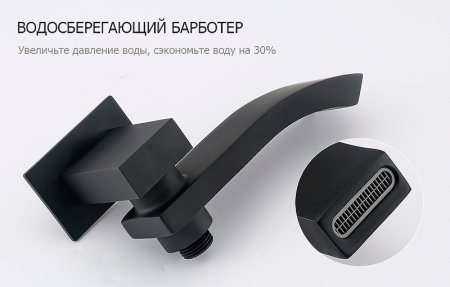 Душевая система Gappo G7107-6 Черная матовая 