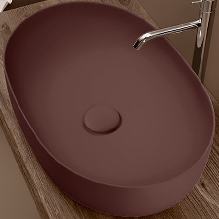 Раковина-чаша Kerasan Nolita 60 534375 Бургундский матовый 