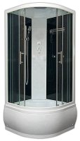 Душевая кабина Bas Корса Eco (черная стенка, тонированное стекло)