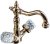 Смеситель для раковины Boheme Crystal 292-CRST Золото 