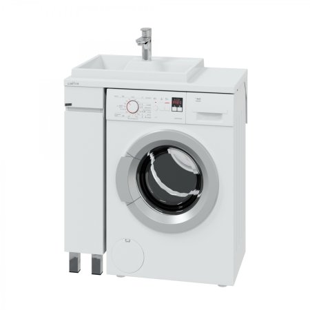 Тумба Санта Марс 19 напольная светлая с раковиной над стиральной машиной Юпитер 80 L 