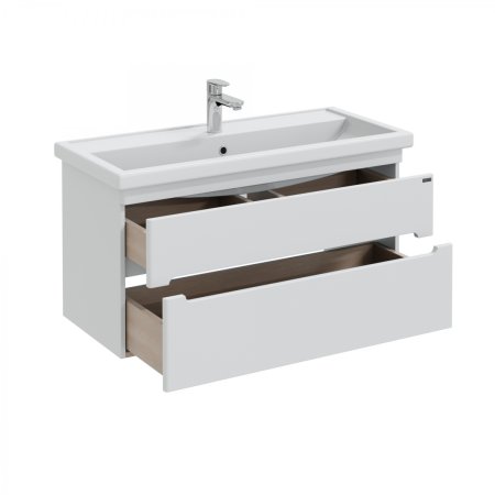 Тумба Санта Лондон 100 подвесной с умывальником Фостер 100 