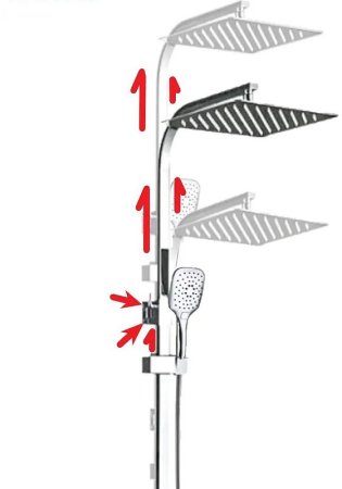 Душевая система ALMAes Turia SDI-1820 Хром 