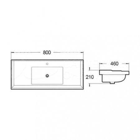 Раковина SantiLine SL-2112 80 