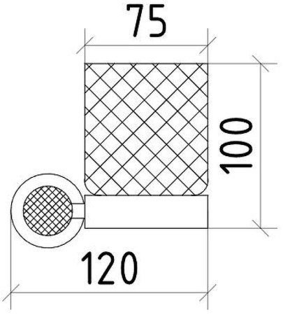 Стакан для зубных щеток Boheme Royal Cristal 10924-CR-B Хром 