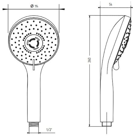 Ручной душ Migliore Grazia 29693 Бронза 