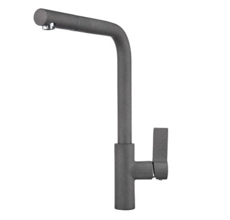 Смеситель Granula GR-2502 для кухонной мойки, графит 