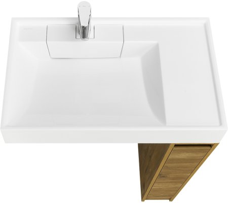 Тумба под раковину Aquaton Лондри 80 1A267101LHDR0 Дуб Рустикальный без фасада 