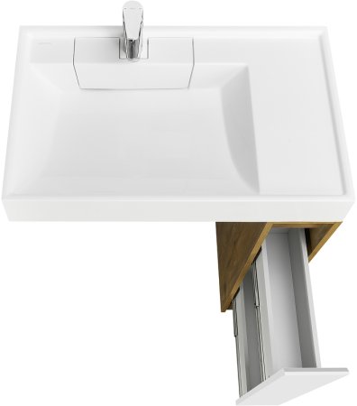 Тумба под раковину Aquaton Лондри 80 1A267101LHDR0 Дуб Рустикальный без фасада 