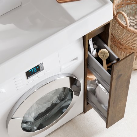 Тумба под раковину Aquaton Лондри 80 1A267101LHDR0 Дуб Рустикальный без фасада 