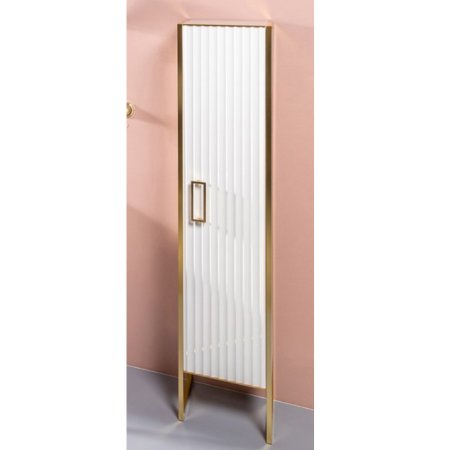 Пенал Armadi Art Monaco белый глянец + золото L 868-WG-L 