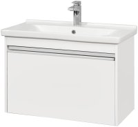 Тумба под раковину Aquaton Капри 80 1A230201KP010 подвесная Белая глянцевая