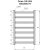 Полотенцесушитель электрический GROIS Dors GR-005 50х80 П7 белый 