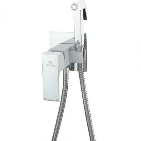 Смеситель встраиваемый с гигиеническим душем GANZER SUSANNE GZ28057F WHITE 