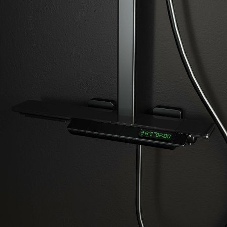 Душевая система RGW Shower Panels SP-34B 51140134-04 с термостатом Черная матовая 