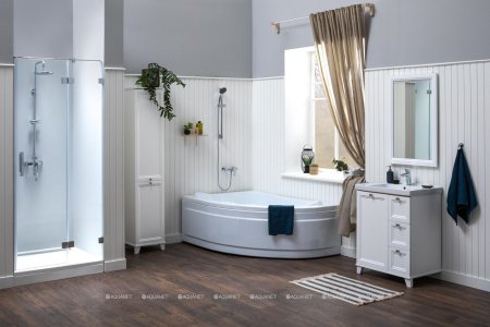 Зеркало Aquanet Амели 60х90 белый 