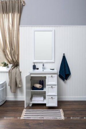 Зеркало Aquanet Амели 60х90 белый 