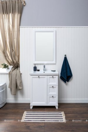 Зеркало Aquanet Амели 60х90 белый 