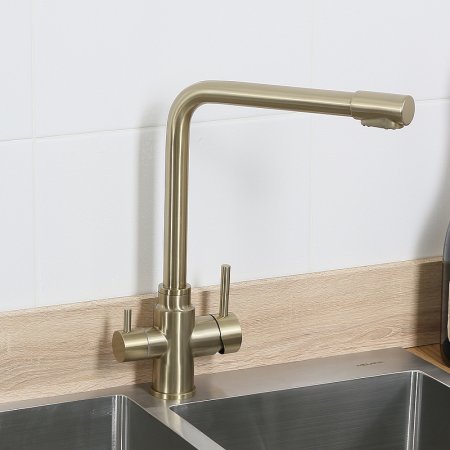 Смеситель для кухни Melana F9505HG Золото 