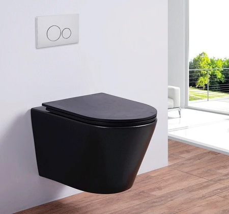 Унитаз-подвесной ESBANO CLAVEL черный матовый 