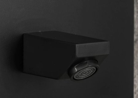 Душевая панель Frap F24005-6 с гидромассажем Черная матовая 