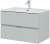 Тумба с раковиной Aquanet Алвита New 80 2 ящика, серый 