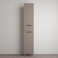 Пенал напольный Style Line  "Остин" 360 см 1 ящик тауп темный эмаль PLUS