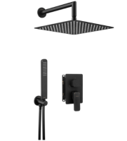 Душевая система скрытого монтажа Deante HIACYNT BXYZNQHM чёрная матовая