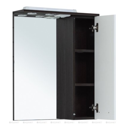 Зеркало Aquanet Равенна 60 wenge (фасад белый) 