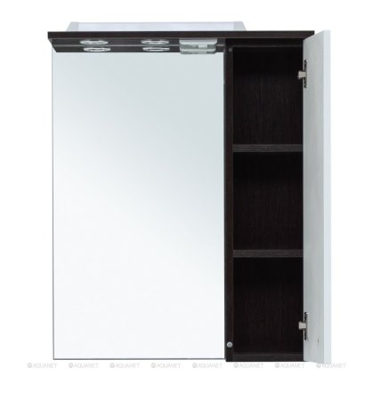 Зеркало Aquanet Равенна 60 wenge (фасад белый) 