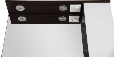 Зеркало Aquanet Равенна 60 wenge (фасад белый) 