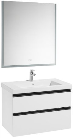 Тумба под раковину Roca Domi 80 A857459806 подвесная Белый глянец 