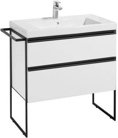 Тумба под раковину Roca Domi 80 A857459806 подвесная Белый глянец 