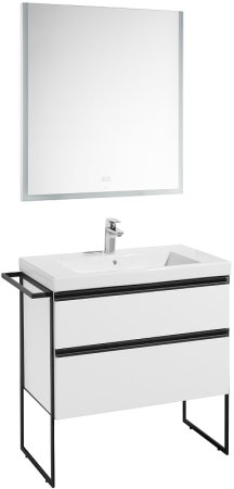 Тумба под раковину Roca Domi 80 A857459806 подвесная Белый глянец 