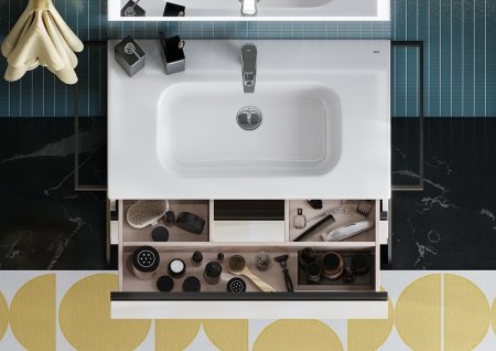 Тумба под раковину Roca Domi 80 A857459806 подвесная Белый глянец 