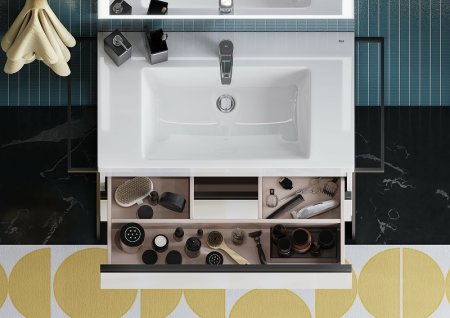 Тумба под раковину Roca Domi 80 A857459806 подвесная Белый глянец 