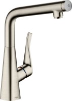 Смеситель Hansgrohe Metris Select M71 14785800 для кухонной мойки, сталь