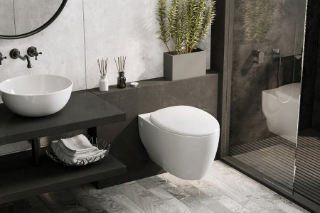 Унитаз Abber Bequem AC1107P подвесной с сиденьем Микролифт 