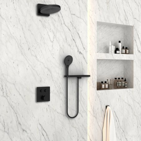 Душевая система Vincea Inspire VSFW-4I211RMB Черная матовая 